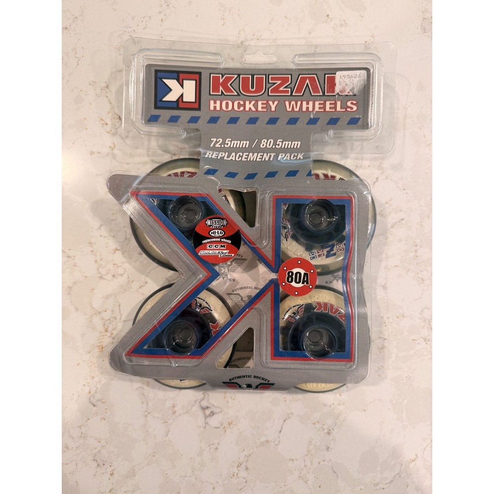 Kuza Foam Z Hockey Wheels 80A 72.5mm 80.5mm Hi-Lo Replacement Pack Mission CCM